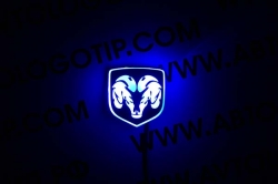 светящийся логотип dodge 70*65мм объёмные логотипы