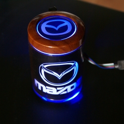 пепельница с подсветкой mazda пепельница с логотипом автомобиля 2d