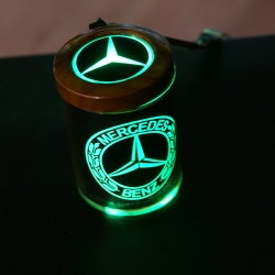 пепельница с подсветкой mercedes-benz пепельница с логотипом автомобиля 2d