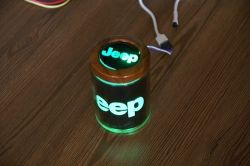 пепельница с подсветкой jeep 2d пепельница с логотипом автомобиля 2d