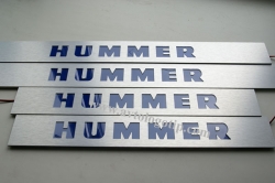 накладки на пороги hummer с подсветкой зеркальные накладки на пороги c подсветкой