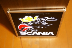 светящийся логотип scania логотипы скания