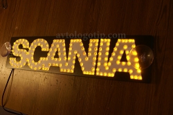светодиодная табличка scania логотипы скания