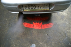 проектор заднего бампера autobot проекция логотипа на бампер