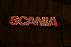 светодиодная табличка scania логотипы скания