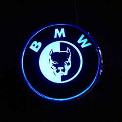 светящийся логотип bmw pitbull pitbull