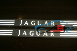 пороги с подсветкой jaguar xkr зеркальные накладки на пороги c подсветкой