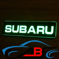 светящийся логотип subaru, 20*5см 2d логотипы