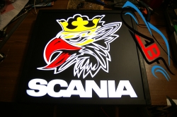 светящийся логотип scania логотипы скания