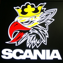светящийся логотип scania логотипы скания