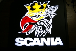 светящийся логотип scania логотипы скания