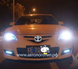 4d светящийся логотип toyota 14*10 см 4d логотипы