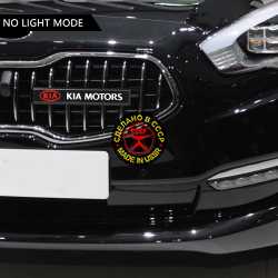 светящийся логотип kia на решетку радиатора светящийся логотип на решетку радиатора