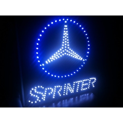 светящийся логотип для грузовика sprinter логотип мерседес