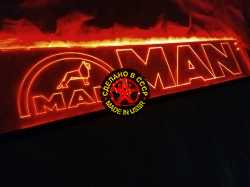 светящаяся табличка man 2d логотипы ман