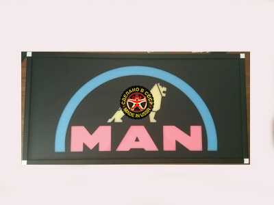 Светящийся логотип на спалку MAN