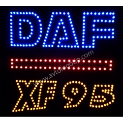 светодиодный логотип для грузовика daf xf95 логотипы даф