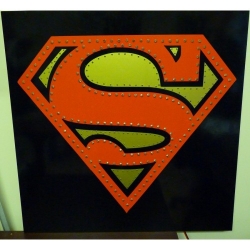 светящийся логотип superman логотип &quot;символы&quot;