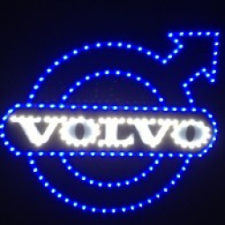 светящийся логотип для грузовика volvo логотип вольво