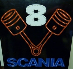 светящийся логотип для грузовика scania логотипы скания