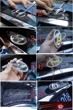 3d светящийся логотип kia 3d логотипы