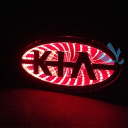 3d светящийся логотип kia 3d логотипы