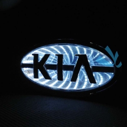 3d светящийся логотип kia 3d логотипы