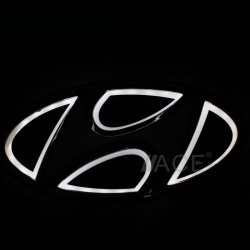 5d светящийся логотип hyundai 10,2*5,2см 5d логотипы