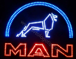 светящийся логотип для грузовика man логотипы ман