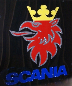 светящийся логотип для грузовика scania логотипы скания