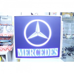 табличка светящаяся в спальник mercedes логотип мерседес