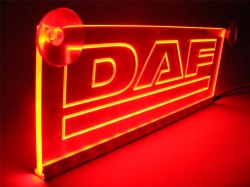 светящаяся табличка daf 2d логотипы даф