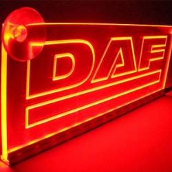 светящаяся табличка daf 2d логотипы даф