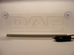 светящаяся табличка daf 2d логотипы даф
