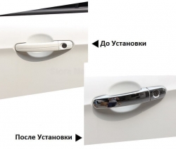 хромированные накладки на ручки mitsubishi lancer x хром накладки на ручки