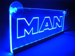 светящаяся табличка man 2d логотипы ман