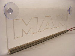 светящаяся табличка man 2d логотипы ман