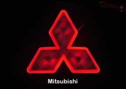подсветка логотипа mitsubishi lancer 10 перед подсветка логотипа