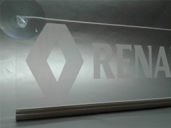 светящаяся табличка renault 3d логотип рено