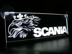 светящаяся табличка scania 3d логотипы скания