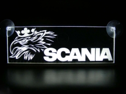 светящаяся табличка scania 3d логотипы скания