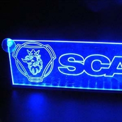светящаяся табличка scania 2d логотипы скания