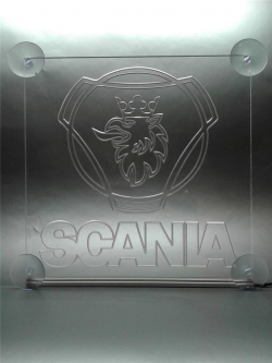 светящаяся табличка scania 2d логотипы скания