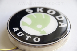 светящийся логотип skoda octavia объёмные логотипы