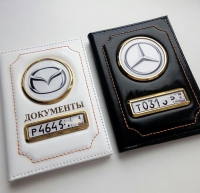 обложка на документы с логотипом mercedes обложки на автодокументы