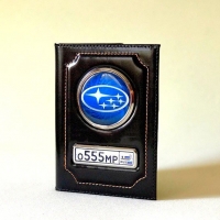 обложка на документы с логотипом subaru обложки на автодокументы