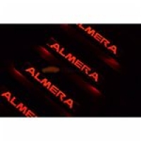 накладки на пороги с подсветкой nissan almera накладки на пороги c подсветкой