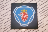 светящийся полноцветный логотип scania логотипы скания