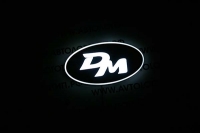 2d светящийся логотип santa fe dm, малый 2d логотипы