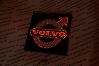 светящийся логотип для грузовика volvo red логотип вольво